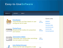 Tablet Screenshot of easy-to-use-software.com
